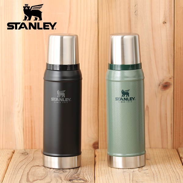 【全球運動】STANLEY 經典系列 不鏽鋼 真空 保溫瓶 0.47L/0.75L 綠色/黑色 盒裝  野營露營必備