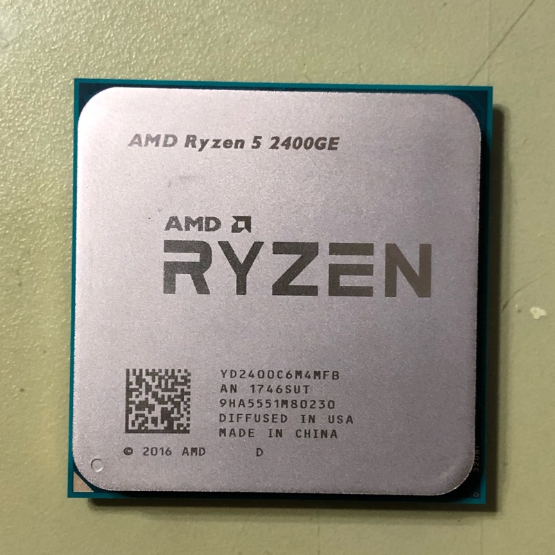AMD R5 2400GE 低功耗板 發熱較低 效能與R5 2400G 一樣 4核心 8線程