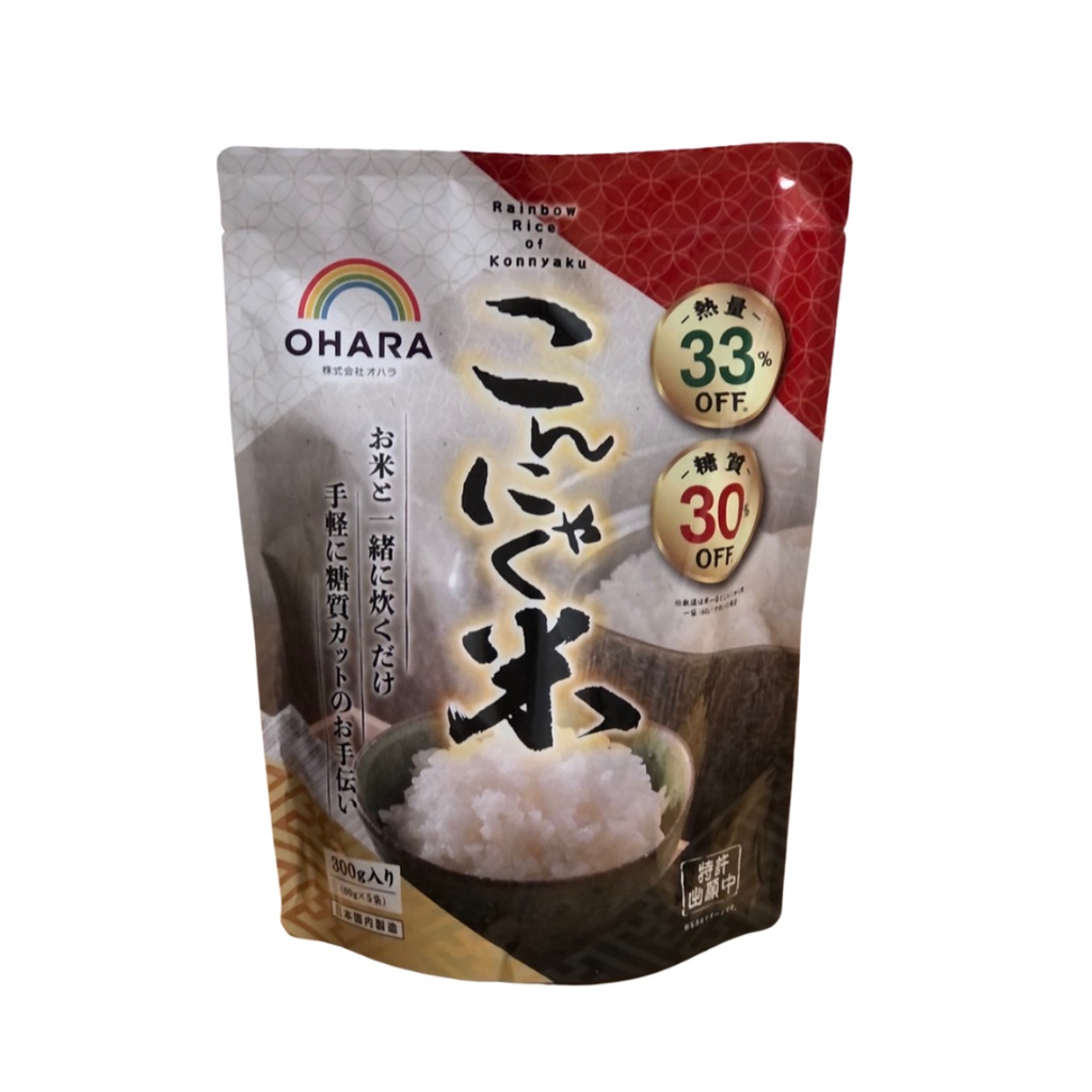 OHARA蒟蒻米 300g (60gx5入) 蒟蒻米 乾燥蒟蒻米 蒟蒻