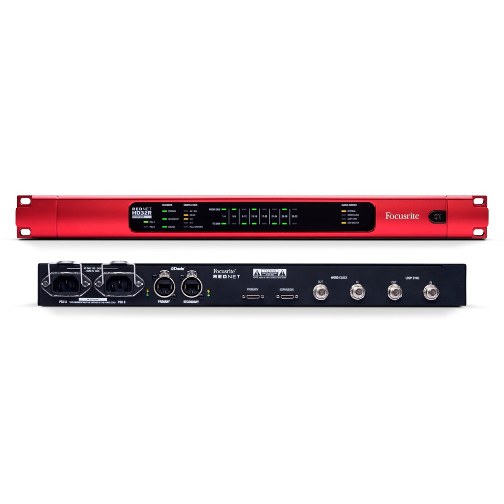 代購服務 Focusrite RedNet HD32R Dante接口 32x32通道 可面交