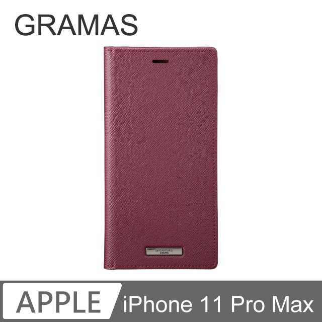 Gramas iPhone 11 Pro Max 6.5吋 職匠工藝 掀蓋式皮套- EURO酒紅