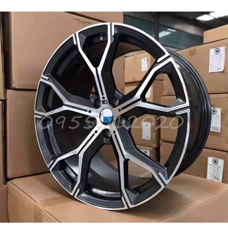 全新類BMW原廠741M-sport式樣新款G系5孔112 21吋鋁圈22吋鋁圈G05/X5/G06/X6