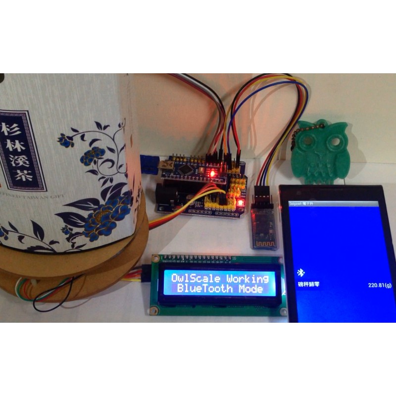 【3dg】arduino 電子磅秤 HX711 I2C 1602 LCD 藍芽