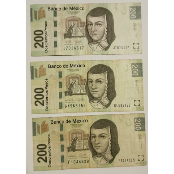 墨西哥幣200披索1張