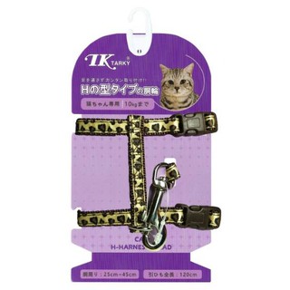 ☆毛孩王☆豹紋緞帶H型貓腹帶+牽繩 10kg以下貓專用