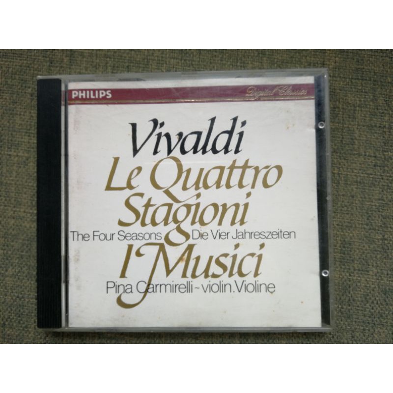 (二手正版CD)PHILIPS韋瓦第 四季Pina Carmirelli小提琴協奏曲