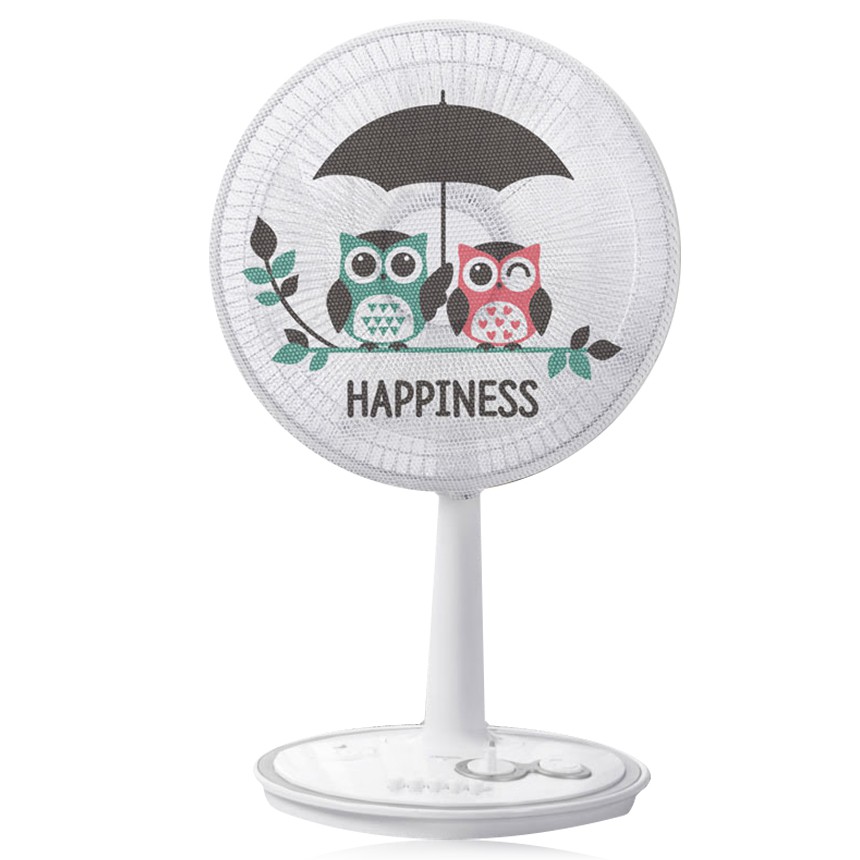 韓國嚴選 可愛造型風扇保護罩-雨傘貓頭鷹