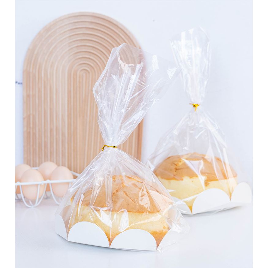 6寸 8寸 戚風蛋糕包裝套裝 蛋糕包裝袋 麵包袋 蛋糕盒 吐司袋 透明蛋糕袋