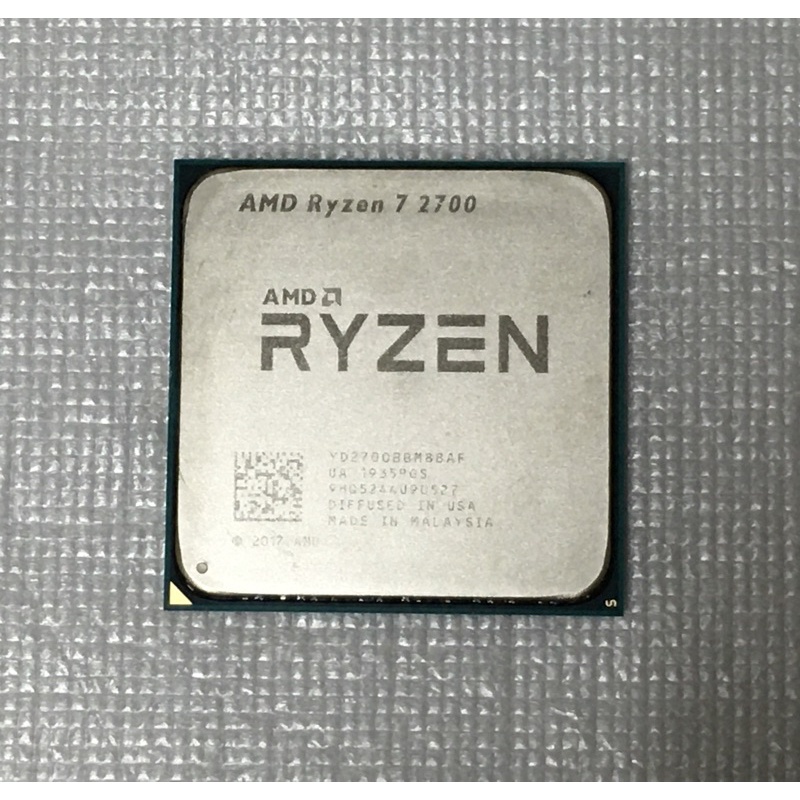 R7 2700 CPU(二手）附風扇
