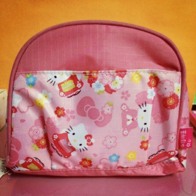 Hello Kitty粉紅色和風化妝包(日本買回)