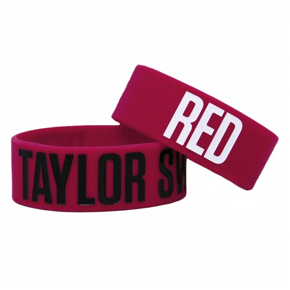 ★稀有絕版★ 泰勒絲 Taylor Swift RED 紅色 果凍手環