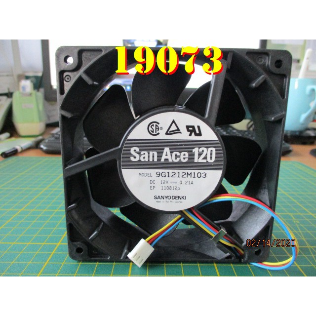 【全冠】三洋 SANYO 9G1212M103 (San Ace 120)◇伺服器散熱風扇 DC12V 0.21A 3線