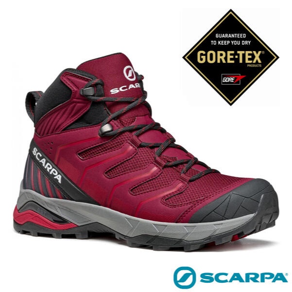 【義大利 SCARPA】特價5折》Gore-Tex 女款防水中高筒避震健行登山鞋(防扭傷+高抓地力_63090RC