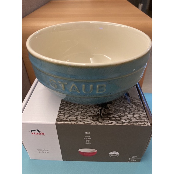 【法國Staub】圓型陶瓷碗14cm-綠松石