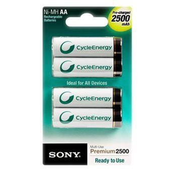 【iPen】索尼 SONY NH-AA-B4GN 3號 AA 2500mAh 低自放充電電池 1.2V 四顆裝