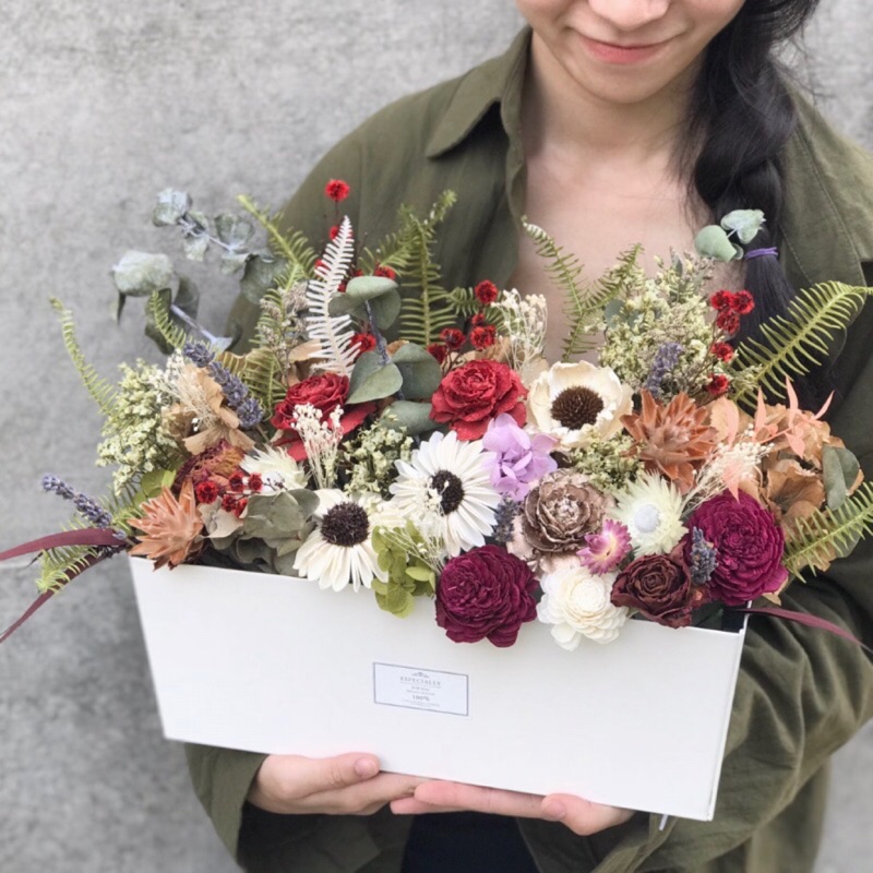 Ssl乾燥盆花開幕盆花永生花畢業禮物居家擺設乾燥花大盆花台中乾燥花推薦 蝦皮購物