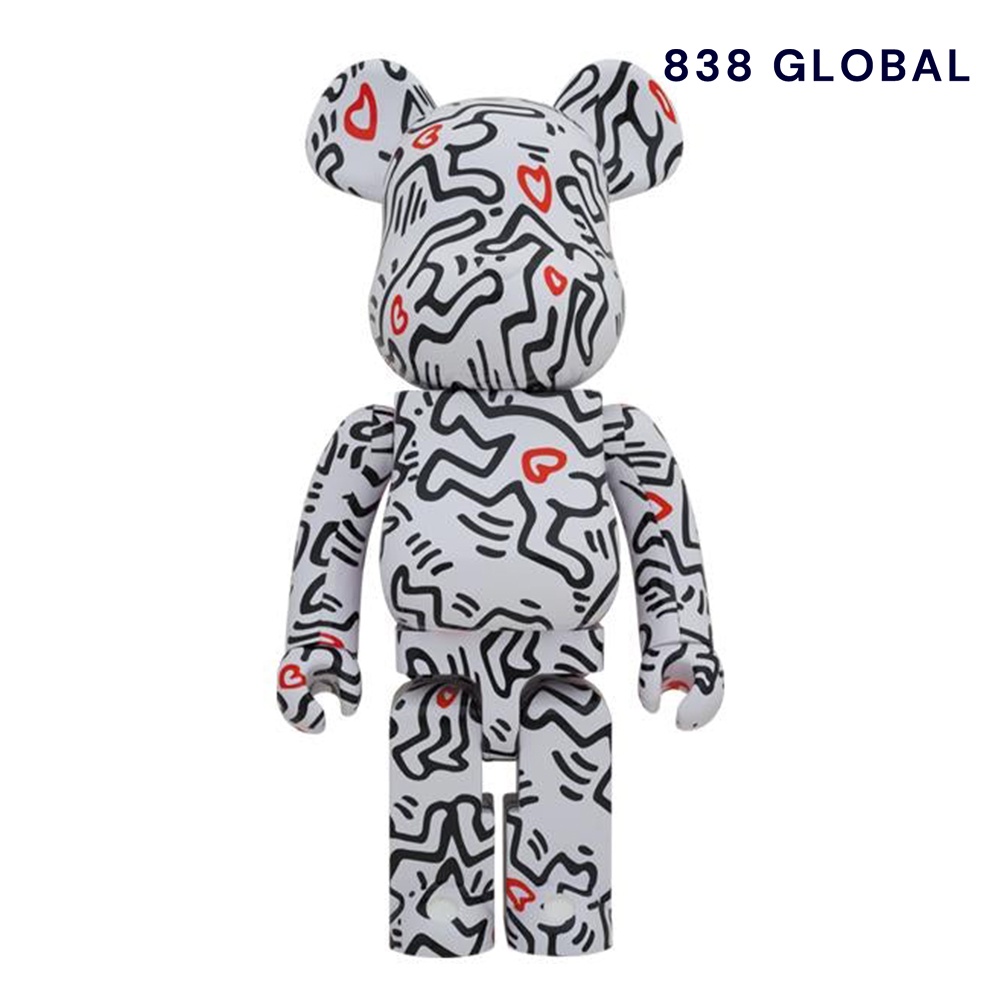 838global Bearbrick Keith Haring #8 1000% 凱斯哈林 美國藝術家聯名款