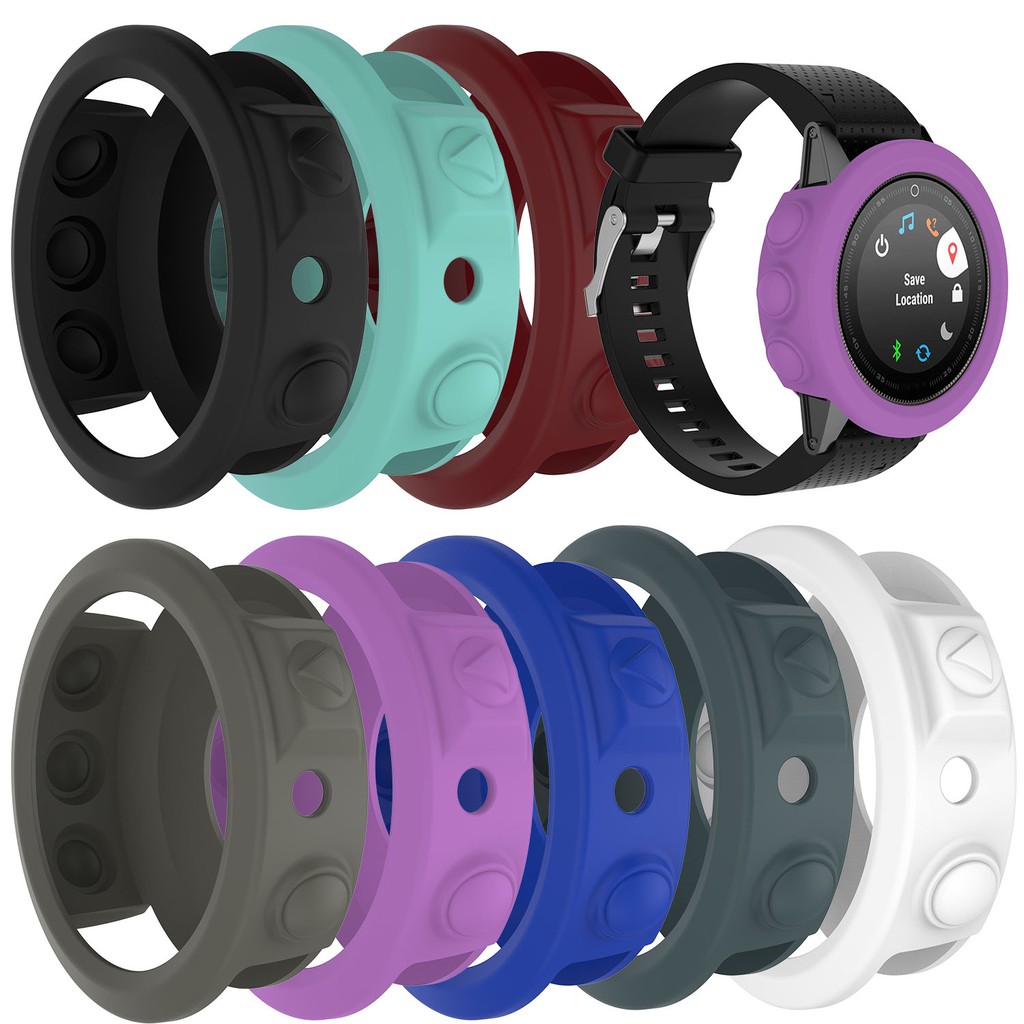 適用于佳明Garmin Fenix5S 手錶保護殼 智能手環矽膠保護套 Fenix 5s plus手錶殼 全包配件