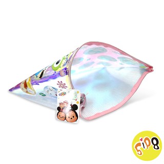 迪士尼 Disney 彩虹網狀資料袋(A4) TsumTsum 文具收納袋 筆袋【5ip8】