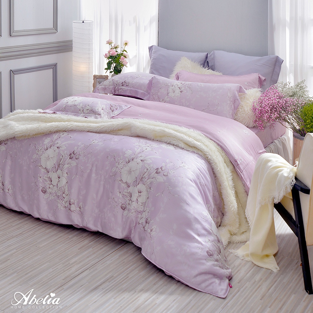 Abelia 600織天絲 兩用被床包組 雙/加/特 格蕾寢飾 粉紅夢境 四件式 天絲