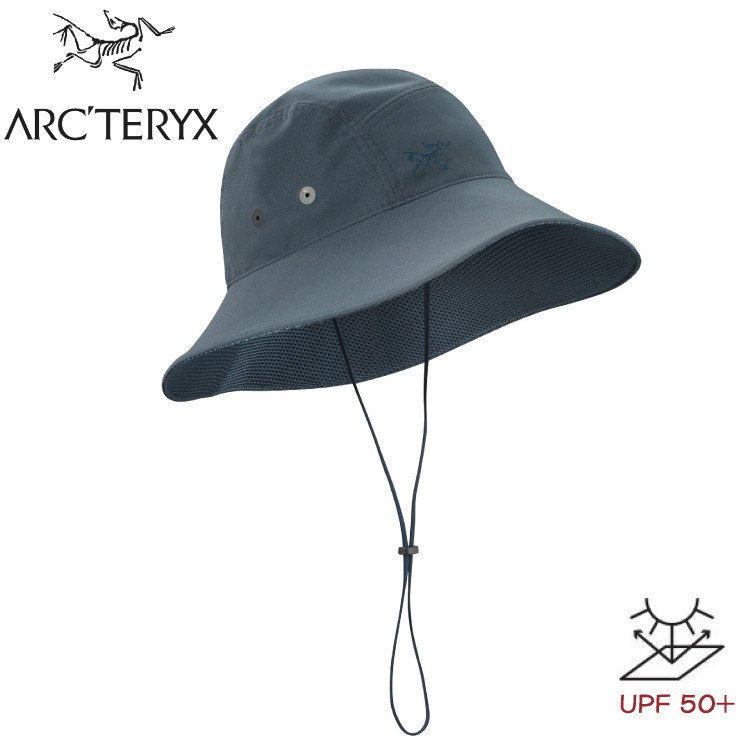 ARC'TERYX 始祖鳥 Sinsola hat 抗UV遮陽帽《海神灰/迷惑藍》/23197/防曬帽/圓盤帽