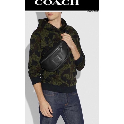 coach 腰包-男款 全新未使用✨真皮材質 好看好保養✨大遠百專櫃購入