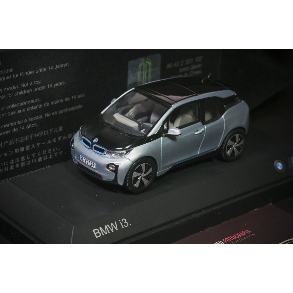 原廠精品 BMW i3 銀色 Paragon 1/43