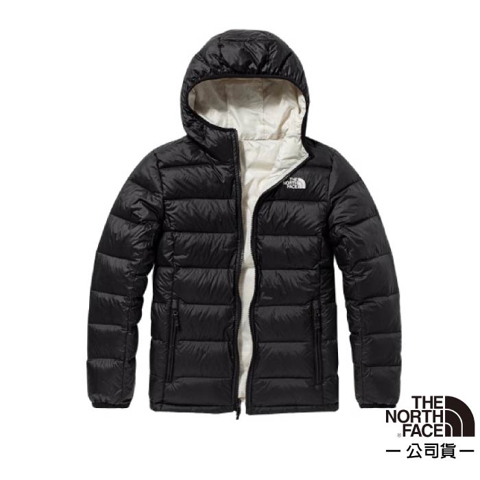 【美國 The North Face】女款 700FPl 超輕保暖鵝絨雙面穿羽絨外套 5AY2-2V3 黑色 N
