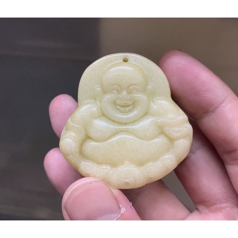 ［樂閣古董］彌勒佛 玉石 墜飾 神 佛 神像