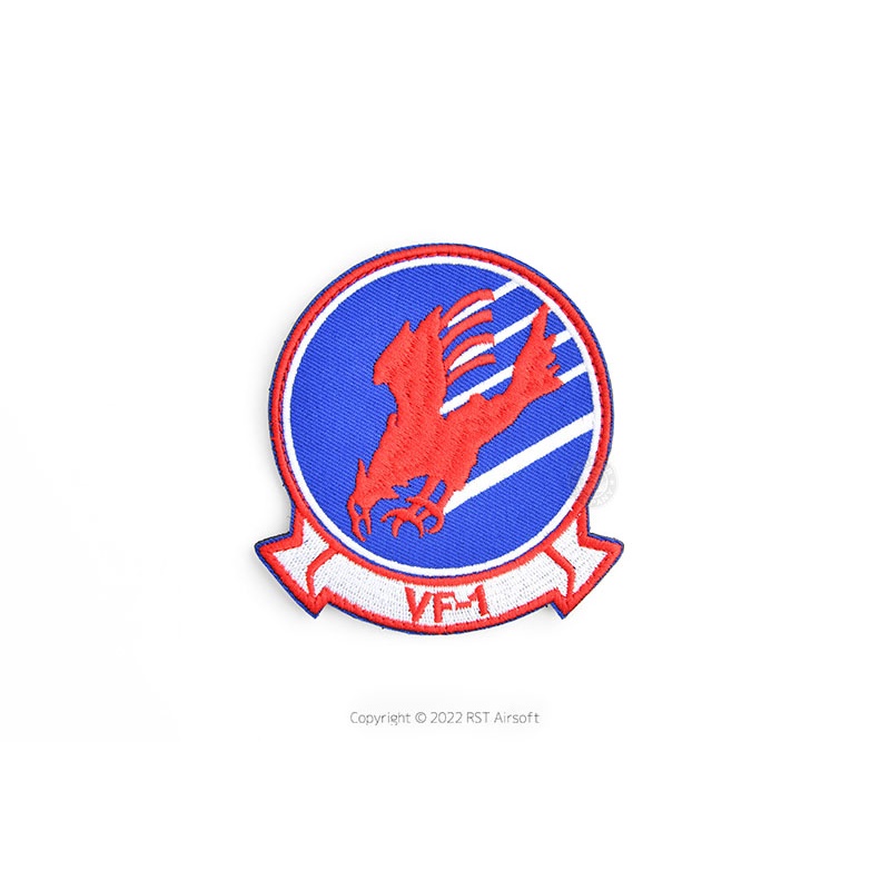 RST紅星-經典 TOP GUN 捍衛戰士 獨行俠 VF-1 美國海軍第1戰鬥機中隊 電繡臂章 徽章 13011-200