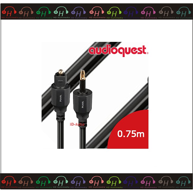弘達影音多媒體 Audioquest Optical Pearl 3.5mm-Full Size 0.75M光纖線