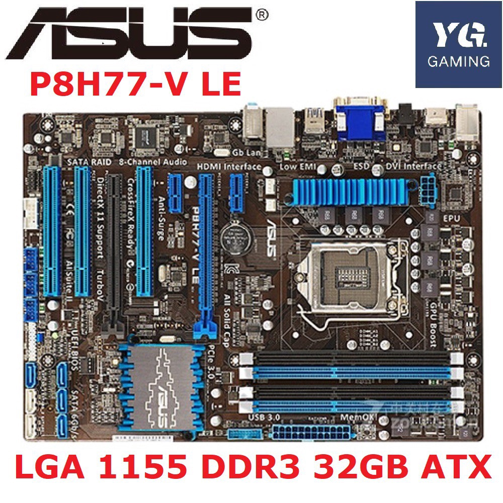 BIOS Chip ASUS P8H77-V LE Computer Components & Parts Computers/Tablets &  Networking