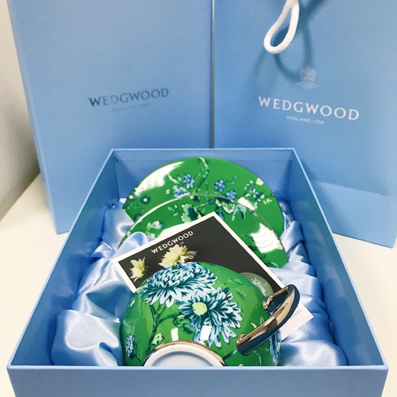 Wedgwood翠玉鳳凰杯盤組