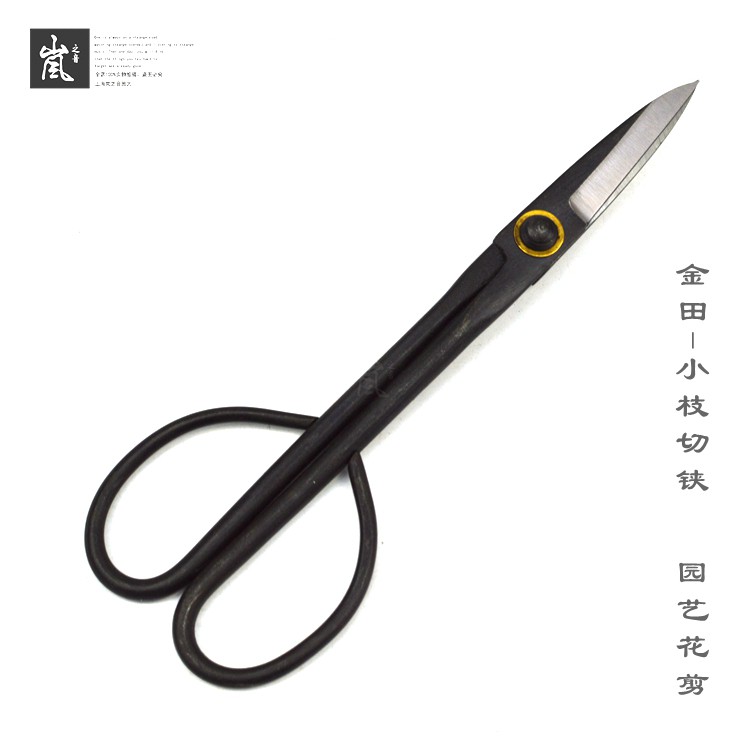 丨金田小枝切鋏盆景修剪園藝剪刀加長款盆景剪刀 蝦皮購物