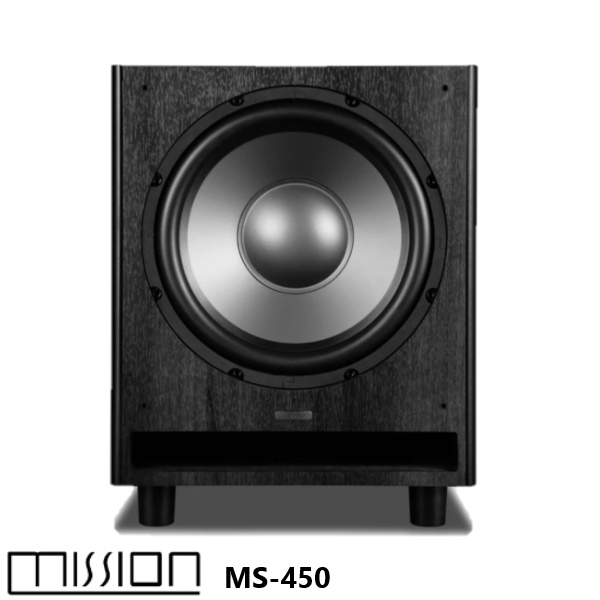 永悅音響 英國 Mission MS-450 SUB 主動式驅動IB重低音喇叭(黑)全新公司貨 贈3m重低音線