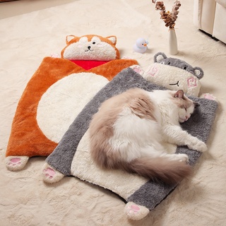 貓墊子 冬季 保暖 睡覺用 四季 貓咪 毯子 地墊 狗狗 睡墊 毛毯 寵物 被子 隔涼 寵物毯子 冬季保暖