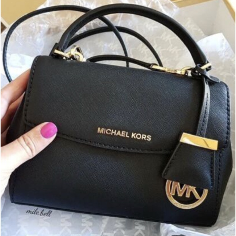 MK正品現貨 michael kors 黑色百搭Ava 小包 側背包 mini ava crossbody