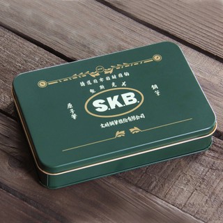 SKB文明鋼筆【B-250】復古珍藏鐵盒 (墨綠) 復古潮 復古潮流