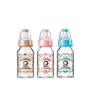 Simba 小獅王 辛巴 蘿蔓晶鑽標準玻璃小奶瓶120ml 3色可選【宜兒樂】