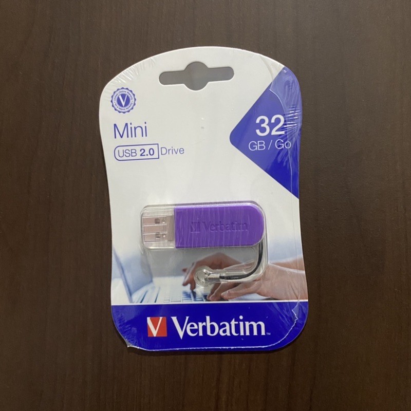 ［全新］Verbatim威寶 Mini 32GB USB 2.0 隨身碟-紫色