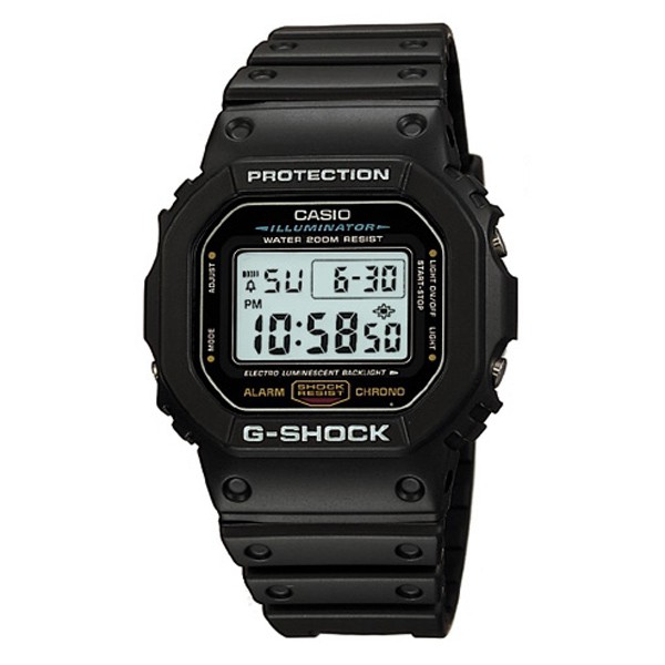 CASIO(卡西歐) G-SHOCK DW-5600E-1(DW-5600E-1VDF) 防水 手錶