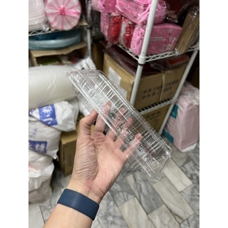 L313 黑糖蛋糕盒 100入 透明塑膠盒 長型塑膠盒