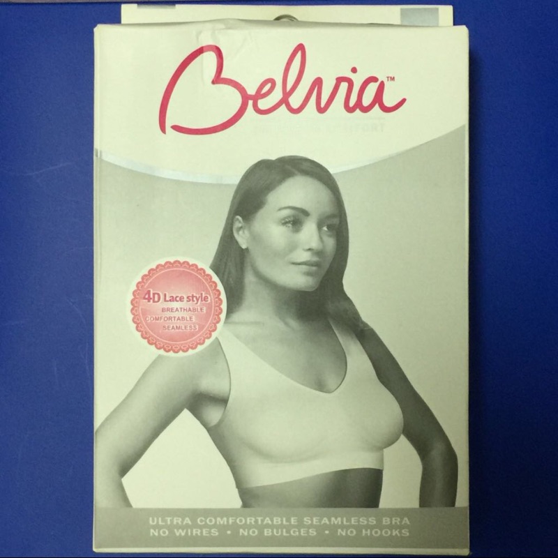 英國貝薇雅Belvia 4D雙層透氣美胸無痕 運動內衣-紅