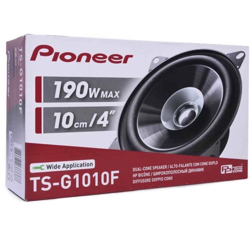 【AU Auto汽車音響】先鋒Pioneer TS-G1010F 4吋二音路同軸喇叭 四吋車用喇叭190W
