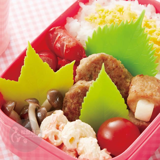 ♡松鼠日貨♡日本 正版 m'sa 葉子 生菜 造型 便當 三明治 點心 裝飾 隔板