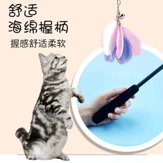 逗貓棒貓玩具自嗨仙女棒鈴鐺絲帶逗貓棒羽毛棒幼貓玩具羽毛替換頭