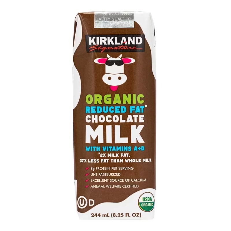 【 Kirkland Signature 】即期品❗️好市多 costco 科克蘭 有機巧克力 保久調味乳 244毫升