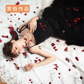 【婚攝滷蛋】(二手禮服現貨出售)「肩帶小露背晚禮服-黑S」僅此一件賣完就沒 婚紗婚禮 晚禮服 作品拍攝 麻豆 黑色禮服