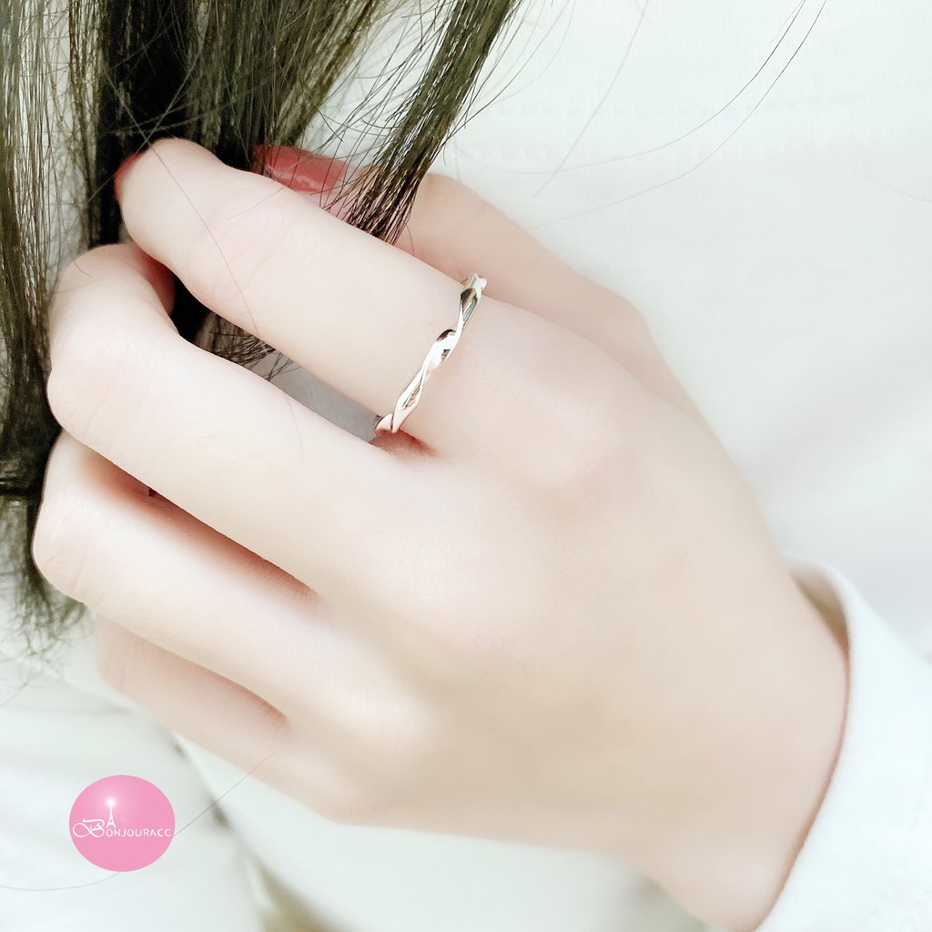 韓國戒指 扭轉造型戒指 戒指 【Bonjouracc】