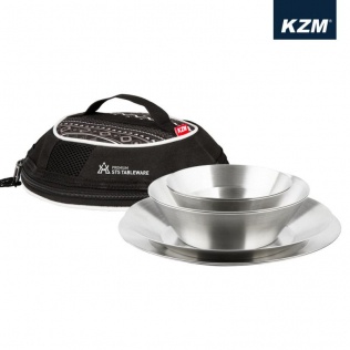 KAZMI KZM 304不鏽鋼碗盤組9P 餐盤組 餐具 碗盤